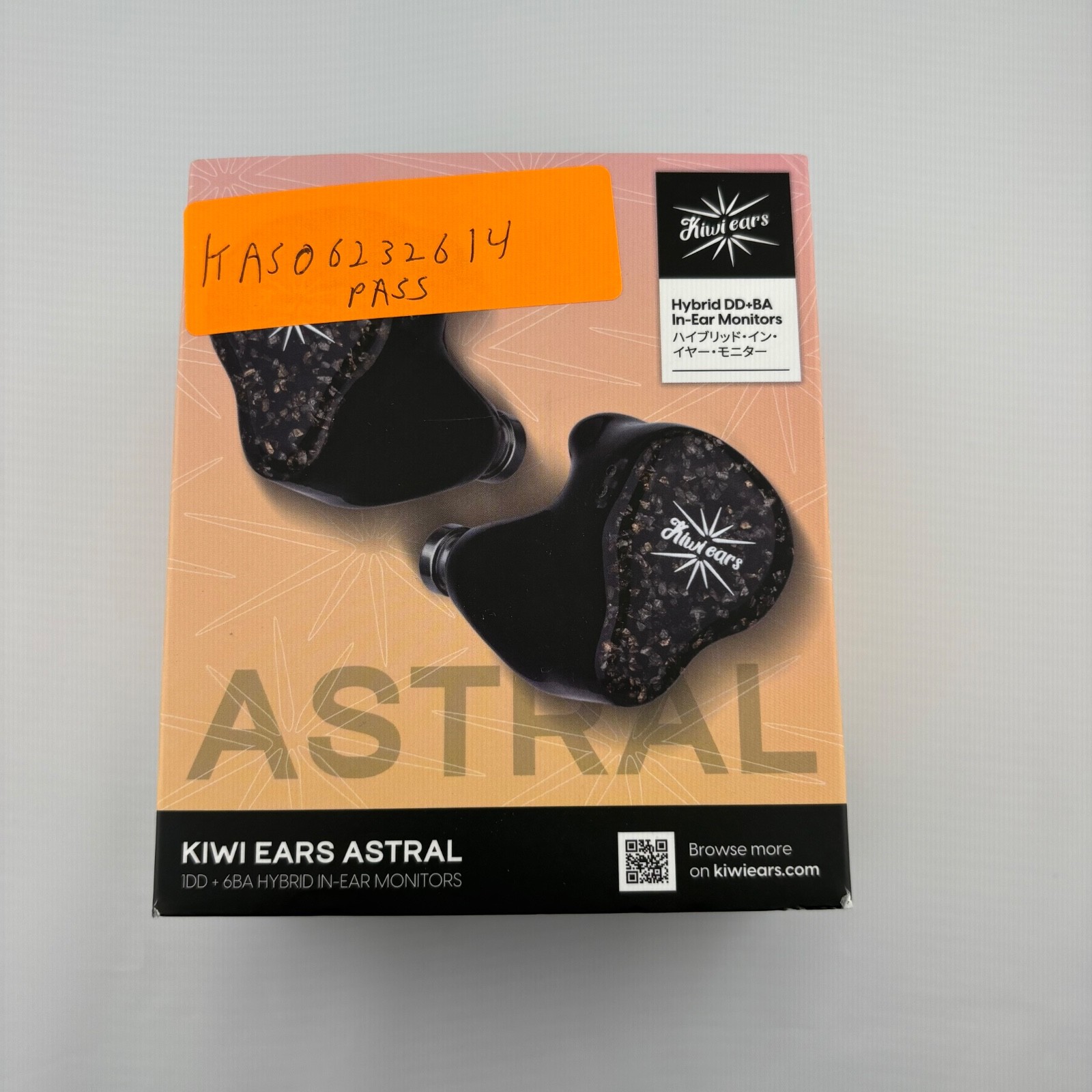 Kiwi ears Astral 1DD+6BA in-ear monitor IEM inspected, tested, free shipping