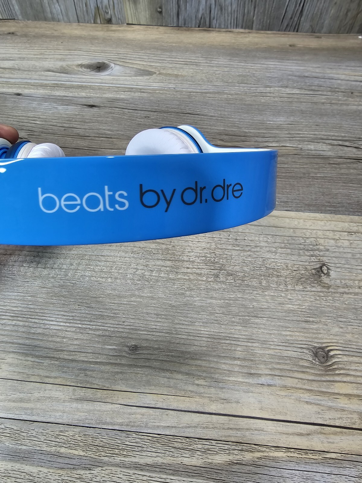 Beats By Dr. Dre Headphone Solo HD White & Light Ice Blue Wired foldable