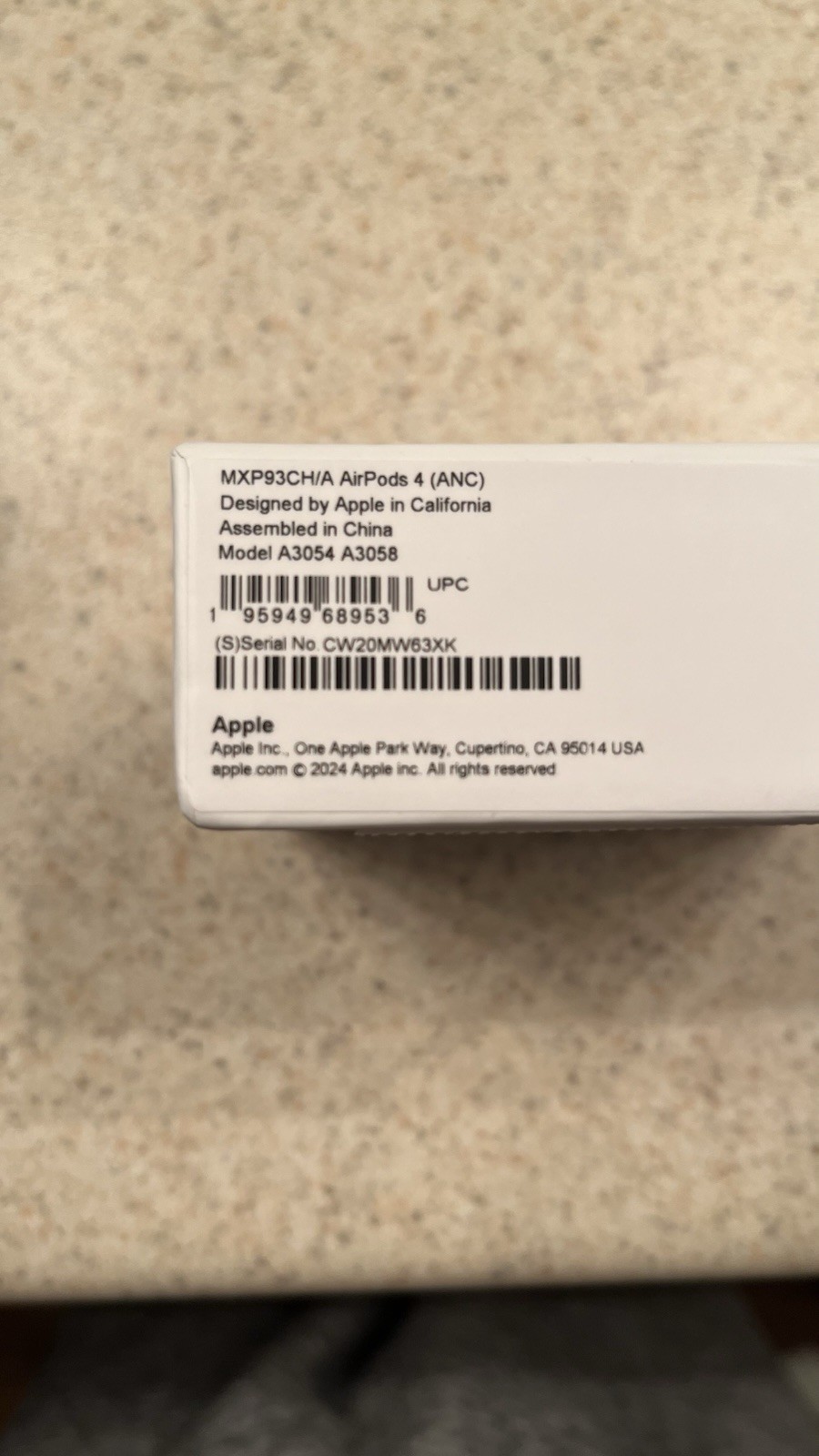 Apple AirPods 4 ANC Wireless Earbuds White Noise Cancellation Transparency Mode