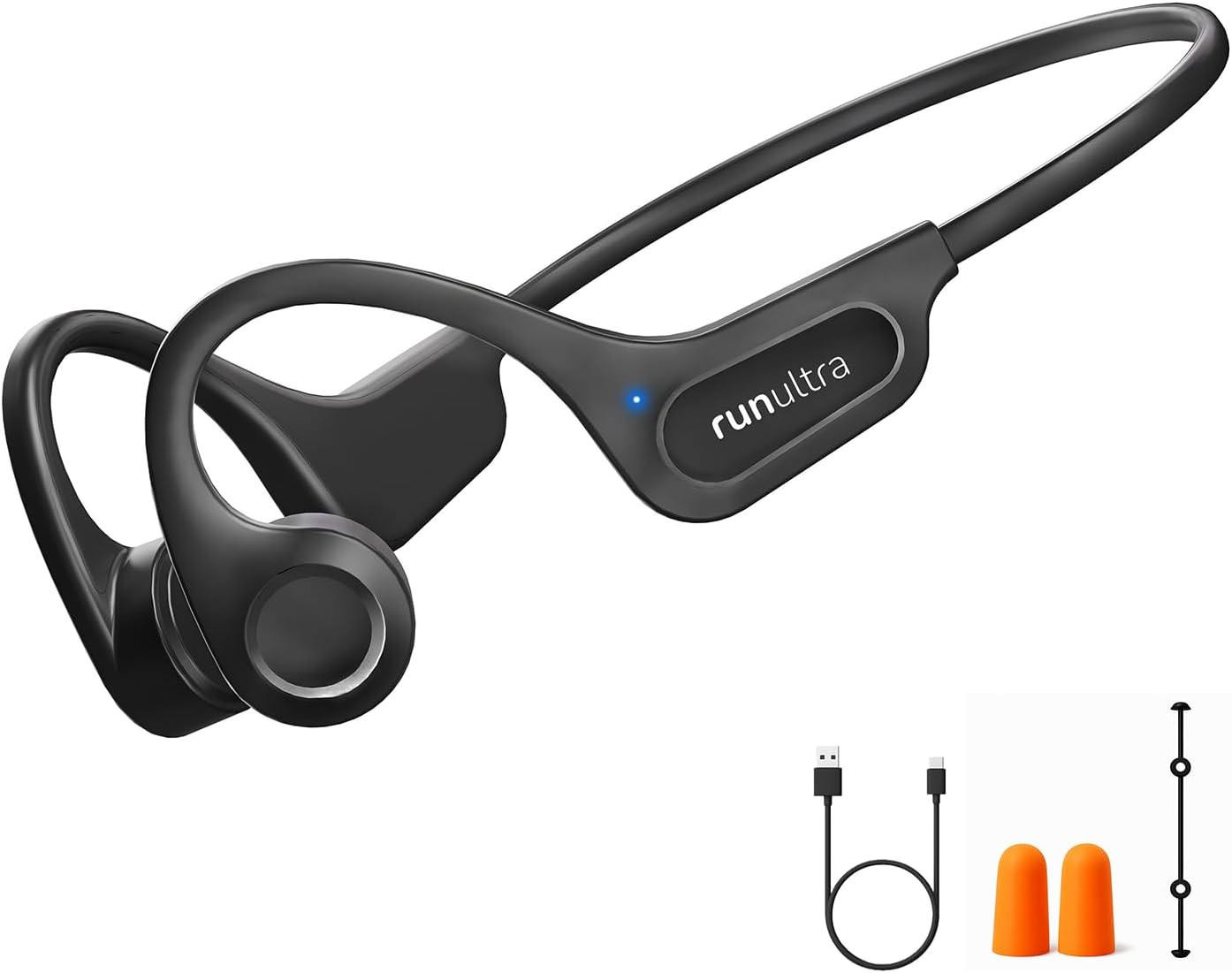 Bone Conduction Headphones, Open Ear Bluetooth 6.0 Wireless Earphones, IPX6 Swea