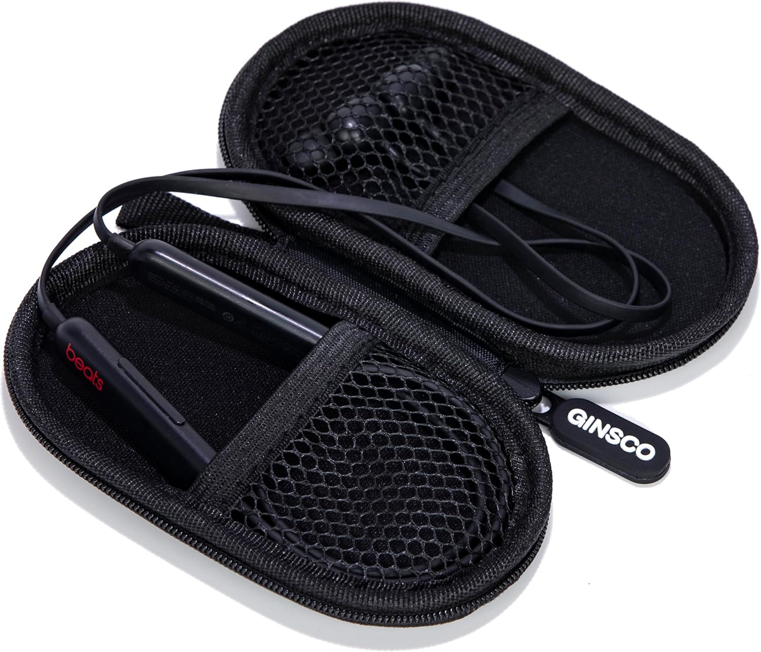 Mini-Portable Case for Beats Flex Wireless Earbuds with Built-In Microphone Earp