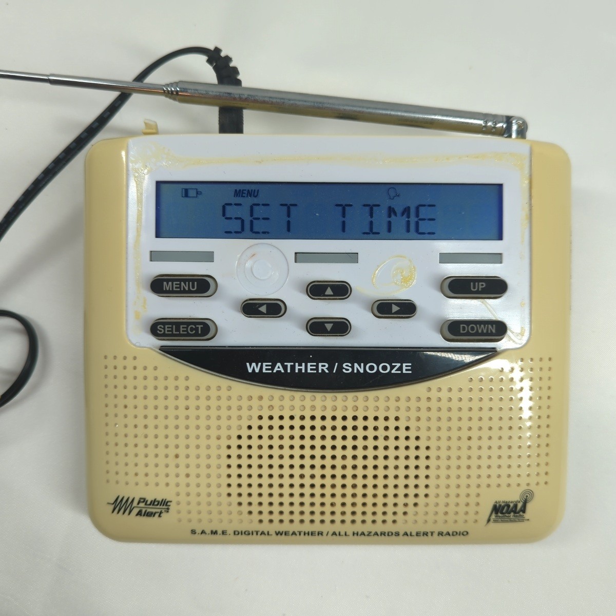 Public Alert S.A.M.E. Digital Weather All Hazards Alert Radio Weather Snooze Tes