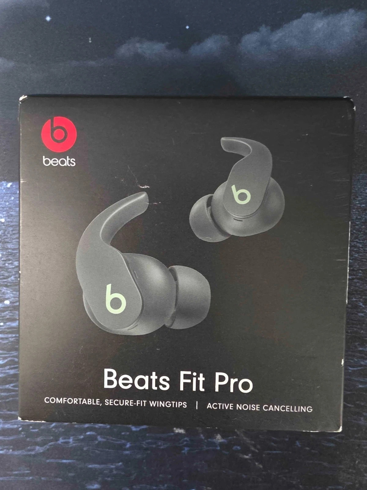 Beats Fit Pro True Wireless Noise Cancelling In-Ear Earbuds Sage Gray MK2J3LL/A