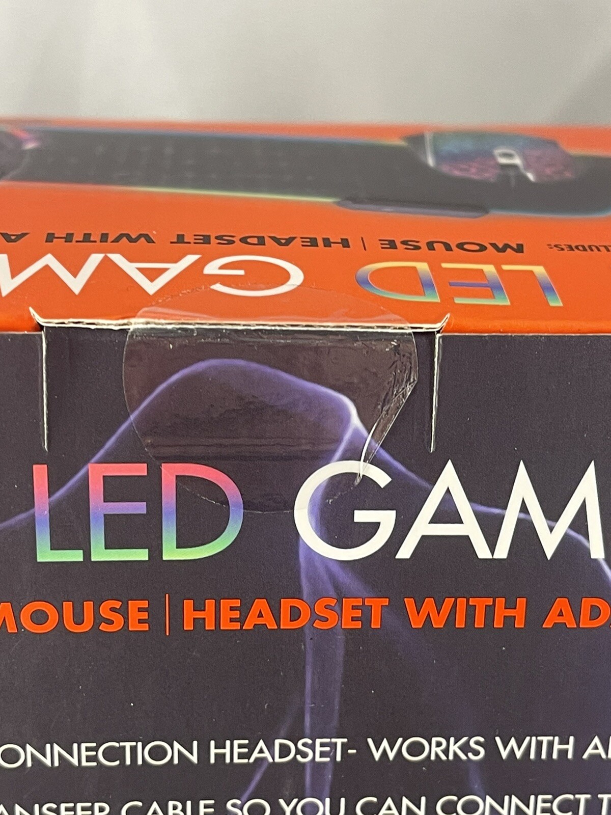 New Sealed LVLUP 3 Piece LED Light Up Pro Gaming Kit- Headset / Mouse / Mousepad