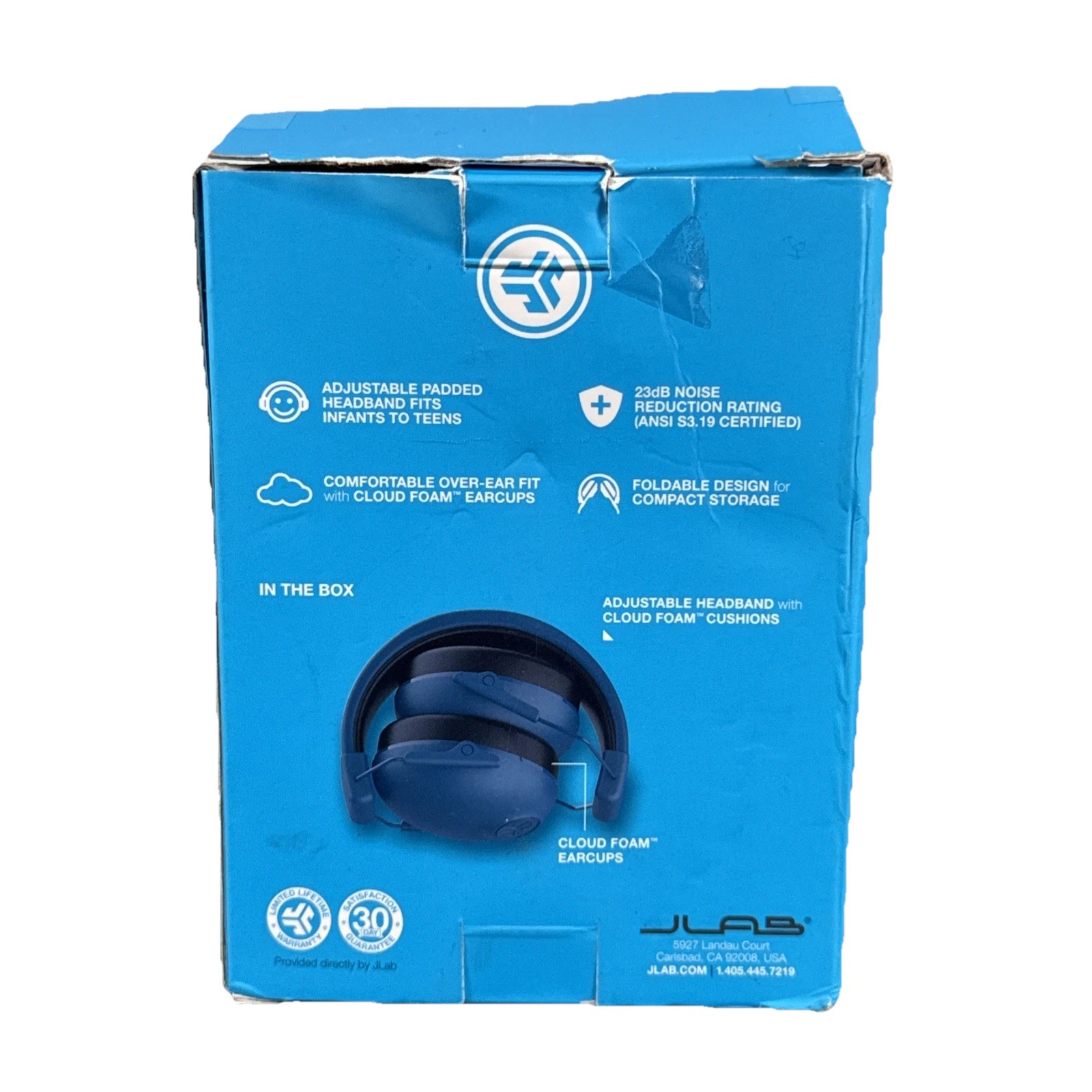 JLab JBuddies Protect Kids Ear Protection Noise Reduction Earmuffs Navy
