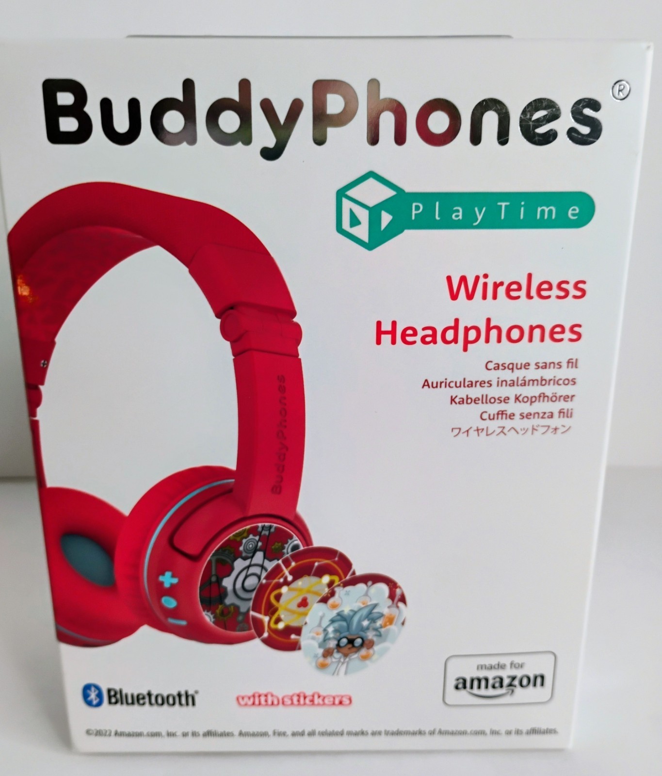 ONANOFF BuddyPhones POP Fun, Foldable Bluetooth Kids Headphones