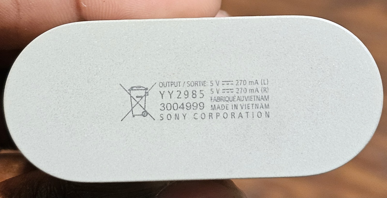 SONY WF-1000XM6 noise cancelling earbuds in open-box condition.