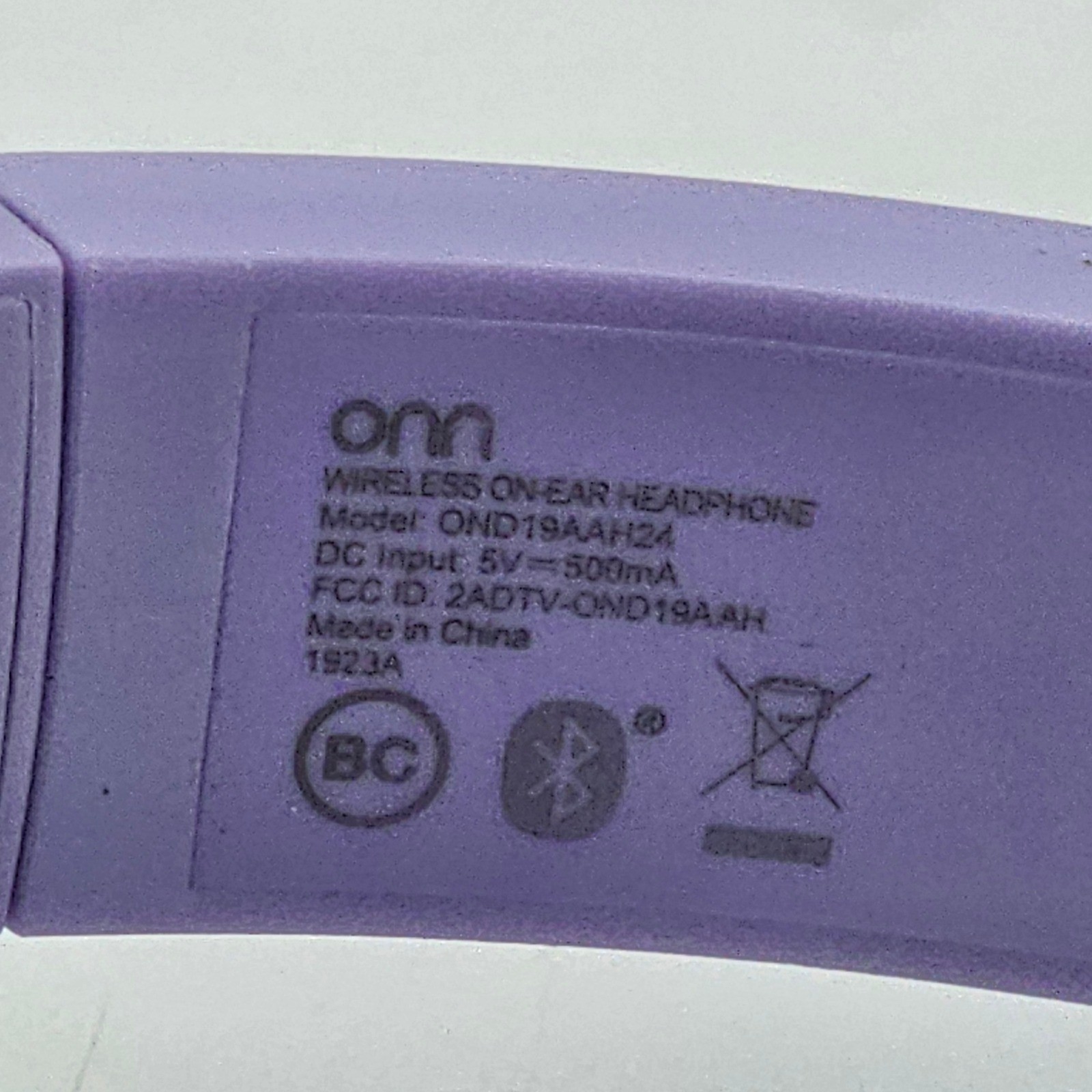 onn. Wireless On-Ear Headphones Purple Bluetooth OND19AAH24 Tested