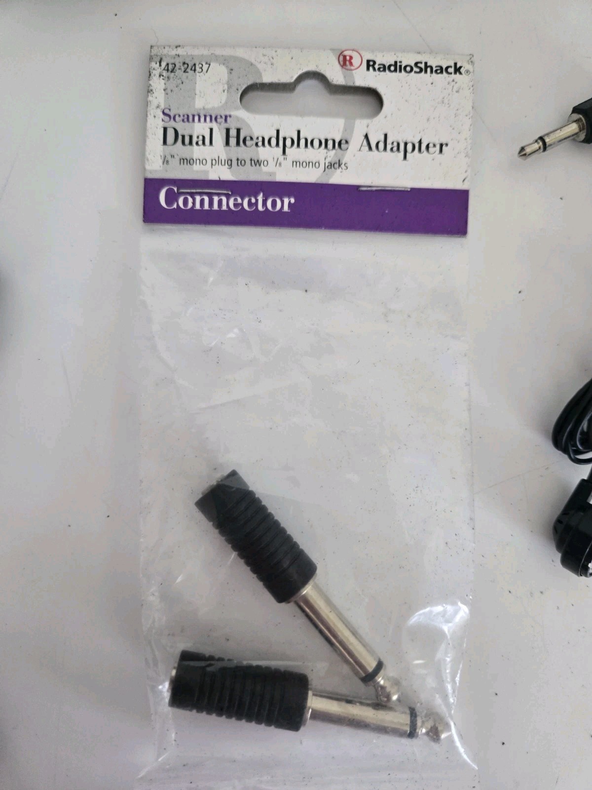 2 Radio Shack Lightweight Mono Headphones #20-210A & Extras FREE SHIPPING