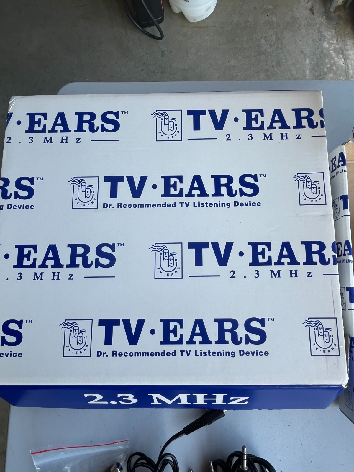 TV Ears 2.3MHz Headphones w/ Charging Base Unit for Headphone System