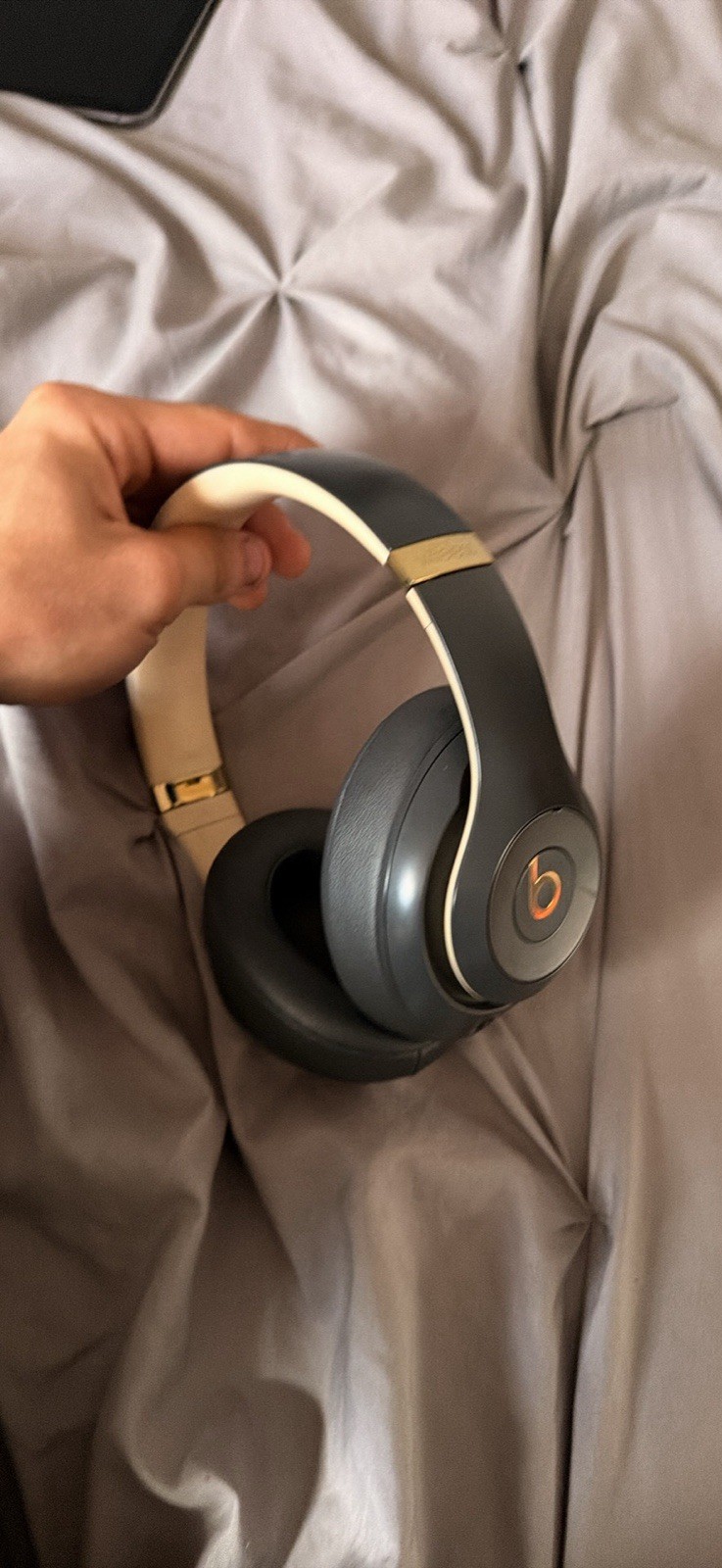 Beats by Dr. Dre Studio3 Headphones Black/Gold Bluetooth Wired Case Cable