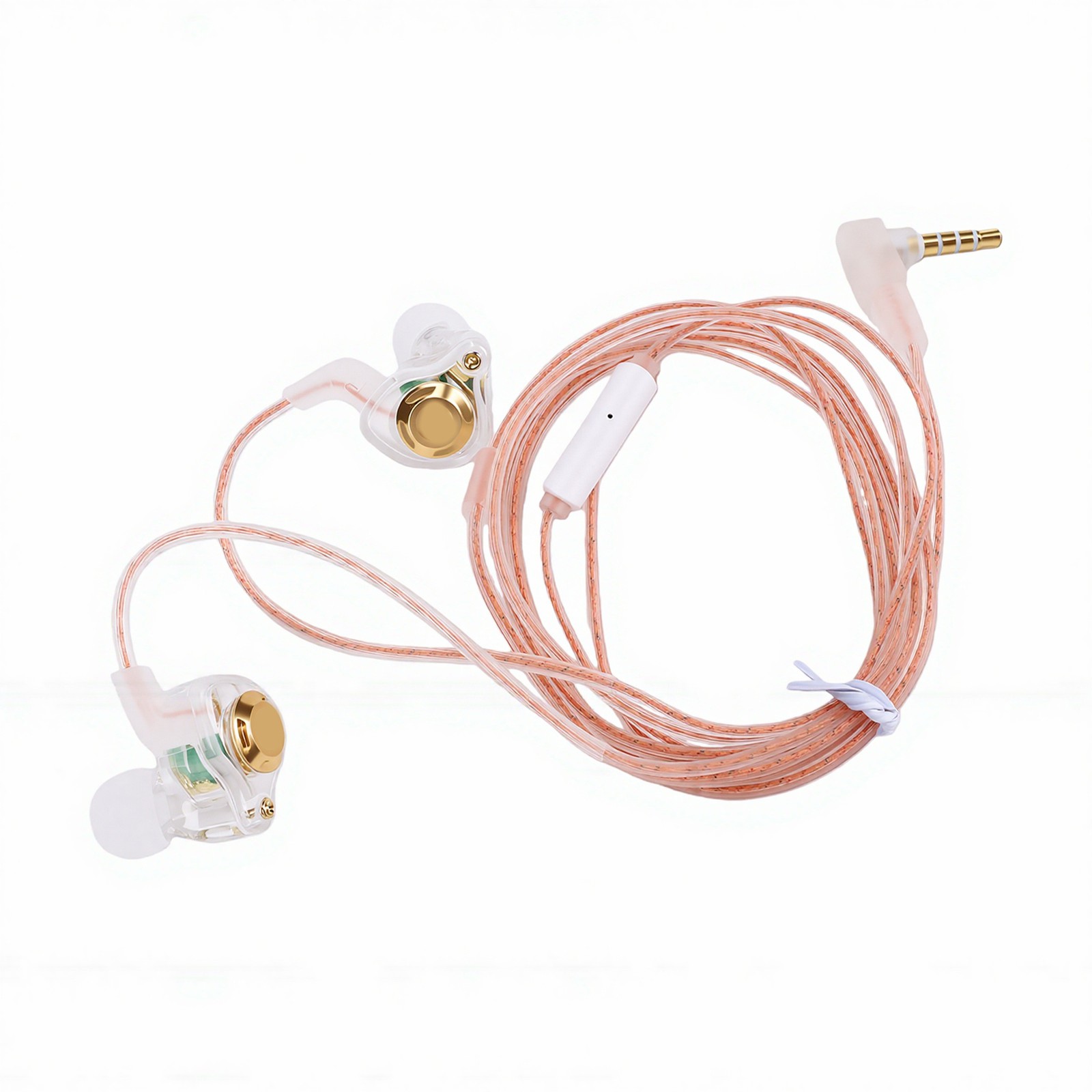 Wired Gaming Earbuds With Mic HiFi Deep Bass 3.5mm Wired IEM Gaming Headpho HCTQ