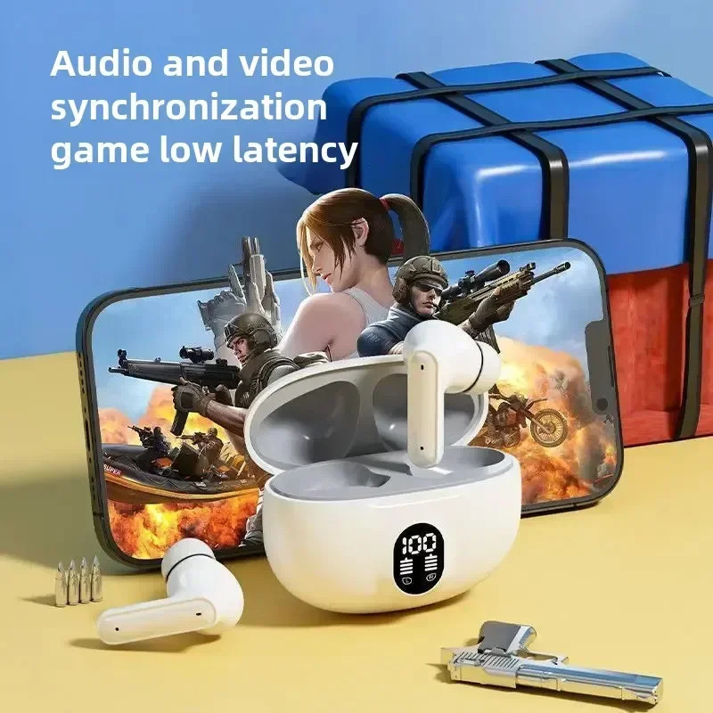 New TWS Bluetooth Gaming Headphones Noise Reduction Bass Fast Shipping