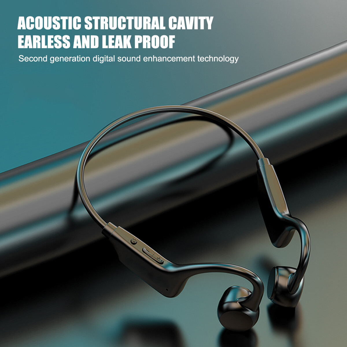 Outdoor Bone Conduction Headphones Bluetooth V5.3 Wireless Earbuds Sport Headset