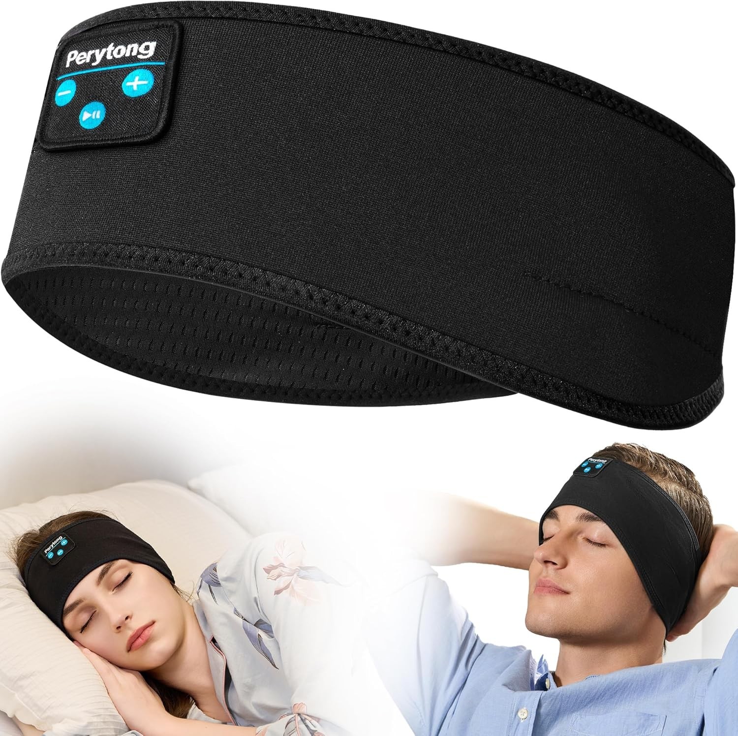 Wireless Sleep Headphones Sports Headband Bluetooth with Soft Fabric