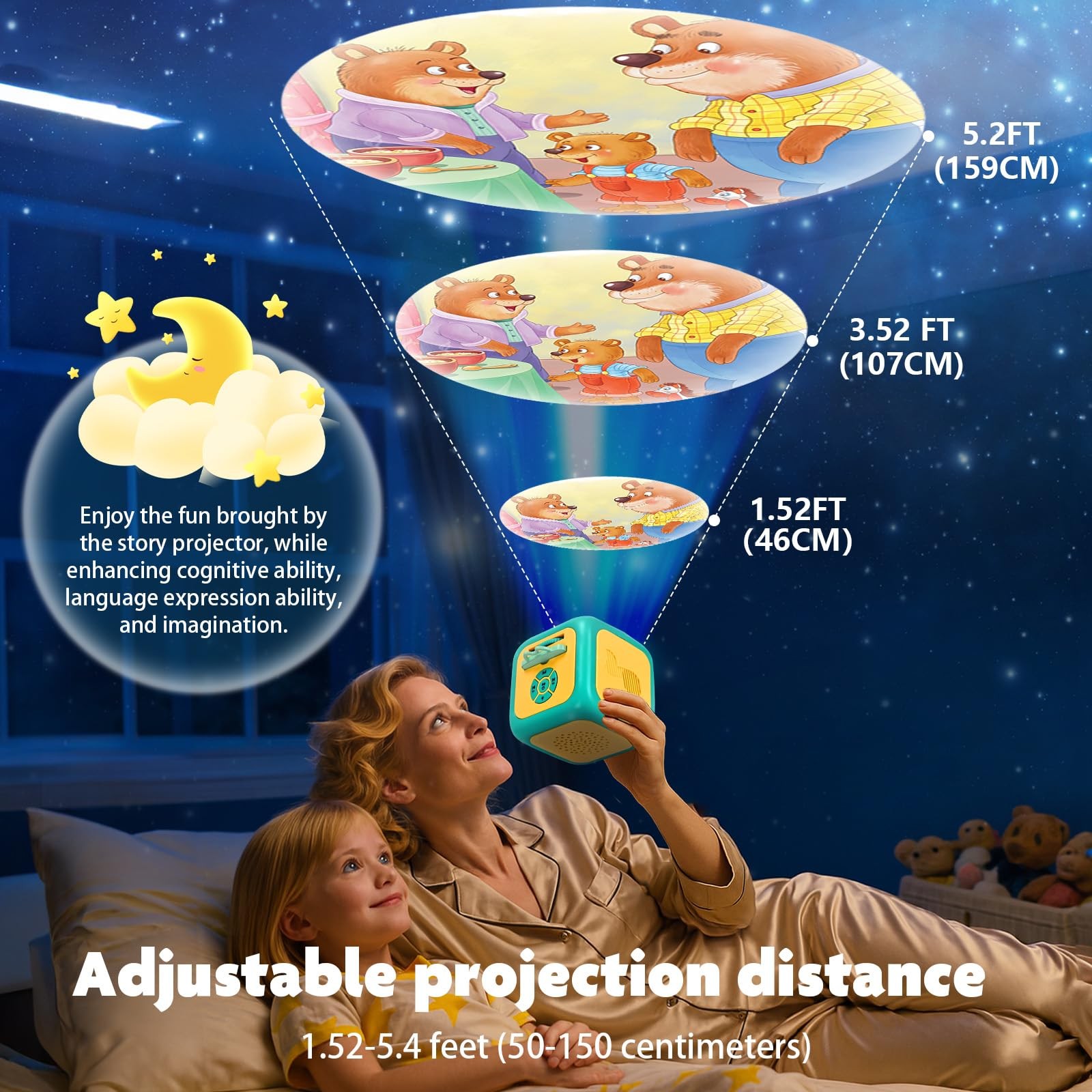 Kids Story Projector for Toddlers – Story Dream Machine with 8 Storybook Disc…