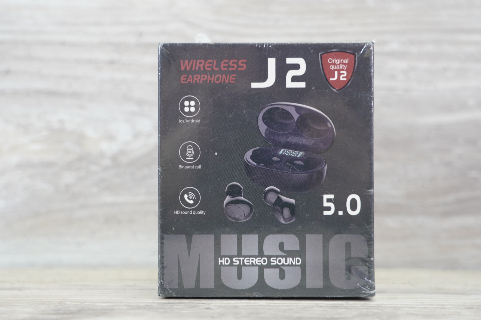 Wireless Earphone J2 5.0 HD STEREO SOUND NEW SEALED