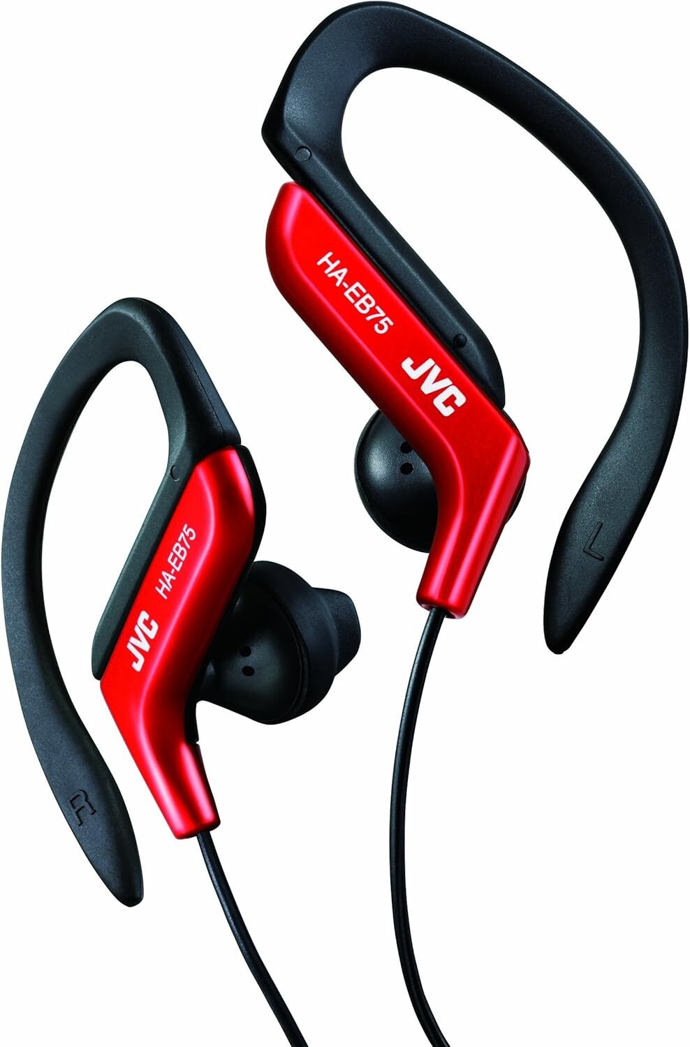 NEW JVC HAEB75R Sport Style Ear-Clip Headphones (RED) US SELLER
