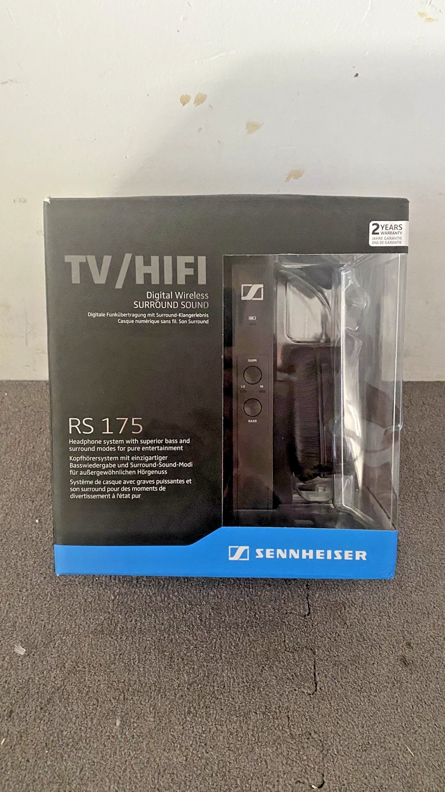 Sennheiser RS 175 Wireless Headphone System – Black New Open Box