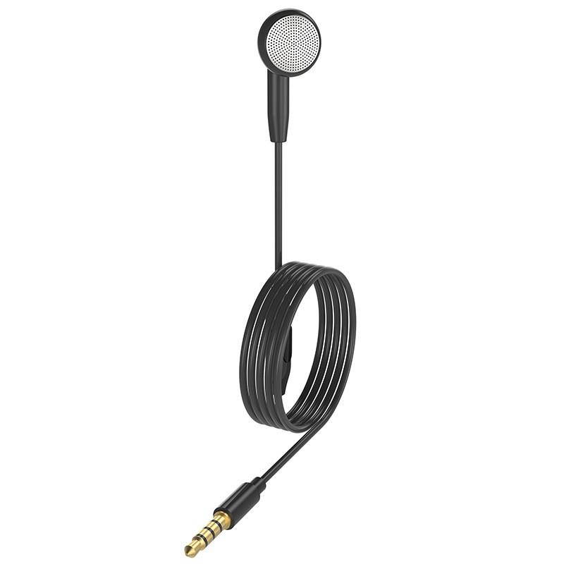3.5mm Single Side Mono Earphone In Ear Earbud Headset Headphone With Microphone
