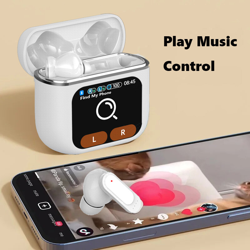 Touch Control Bluetooth 5.4 Earphones Earbuds For iPhone 15 14 13 12 11 Plus MAX