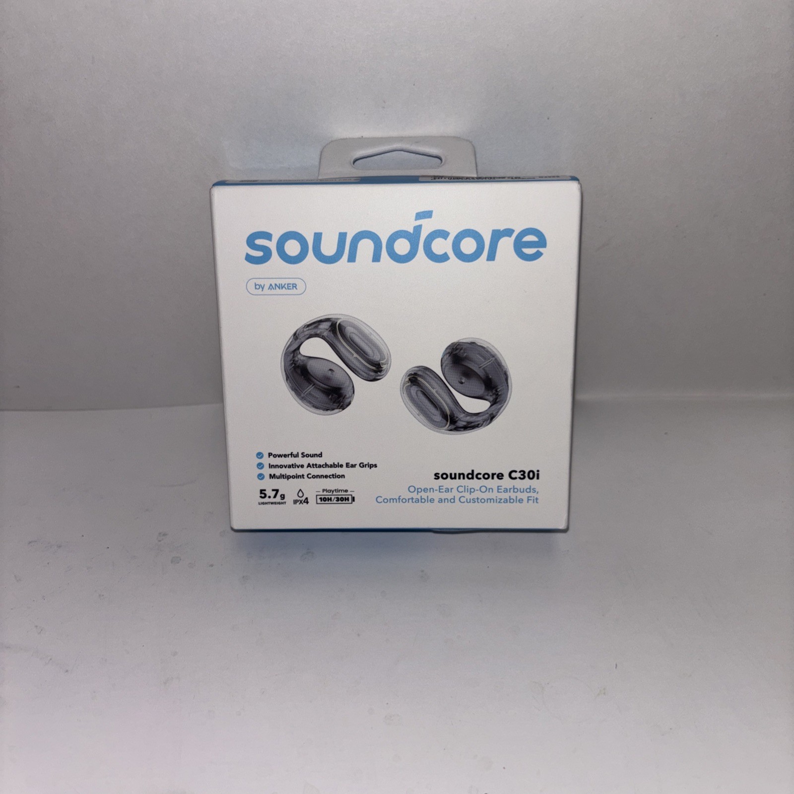 Soundcore C30i Open-Ear Clip-On Earbuds by Anker Fast Shipping! Sealed! New!