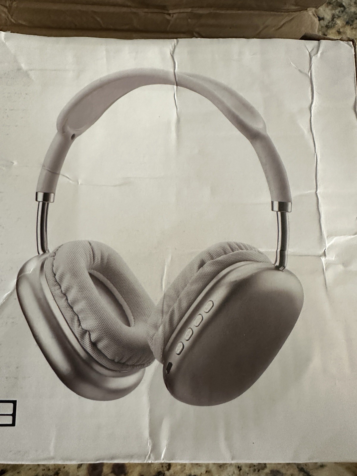 p9 pro max headphones Silver Chrome