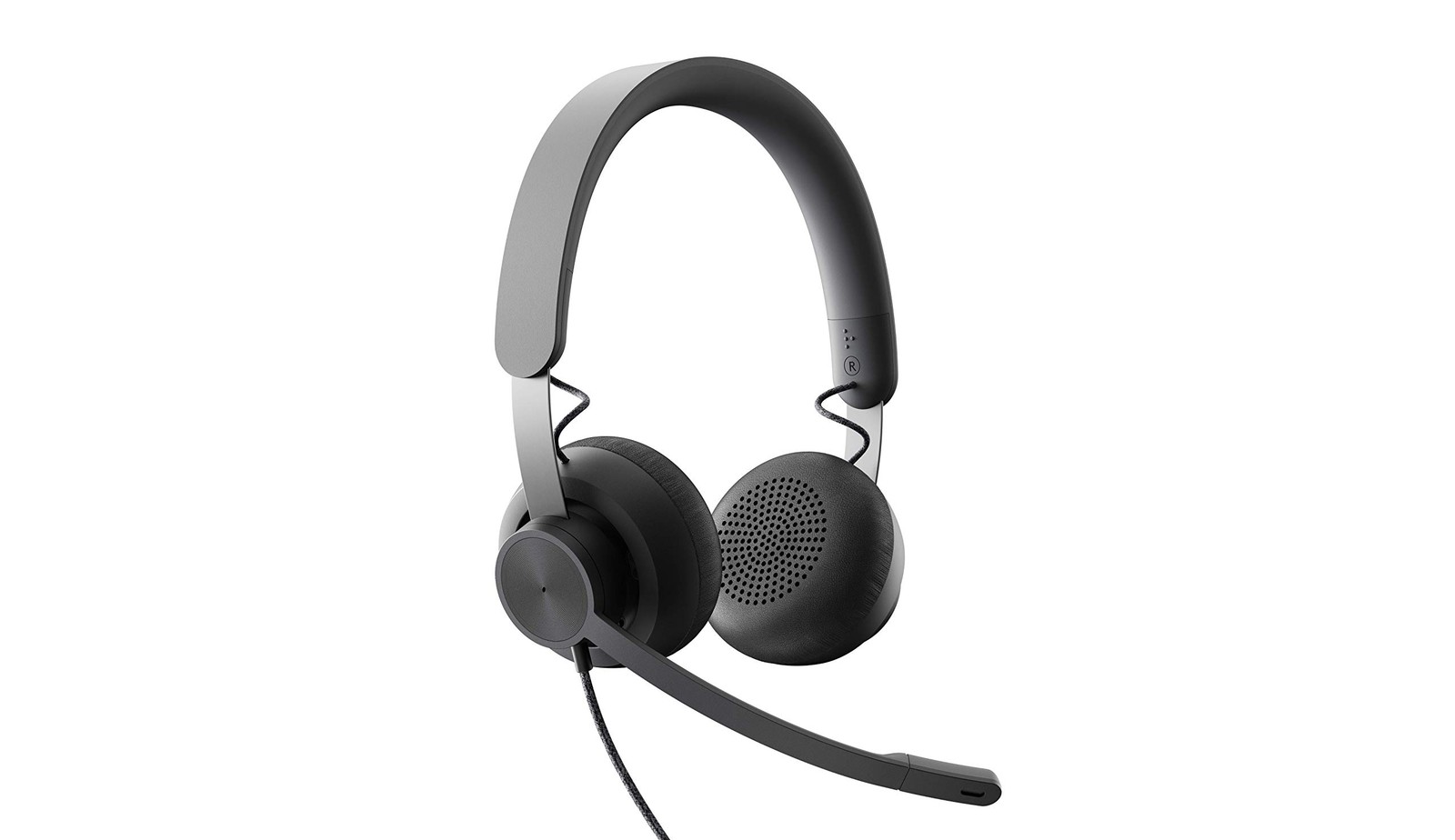 Black Zone Wired Headphones with Noise Cancelling Dual Mic for Clear Calls