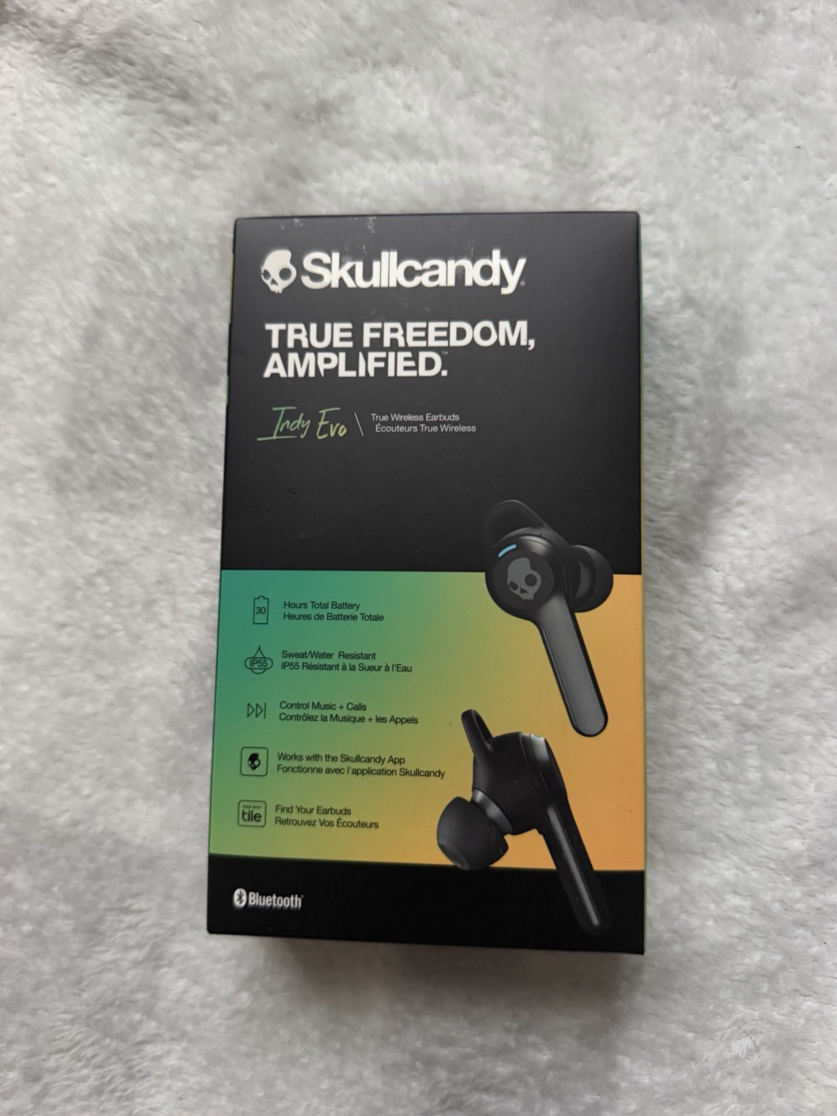 Skullcandy Indy Evo In-Ear Wireless Headphones – Black Sealed