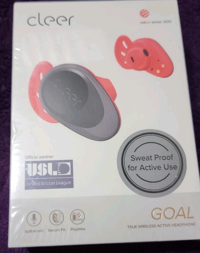Cleer Goal Bluetooth True Wireless Active Earbuds Red