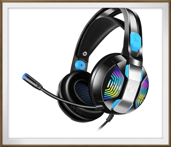 Gaming headset 7 color LED light noise canceling microphone included
