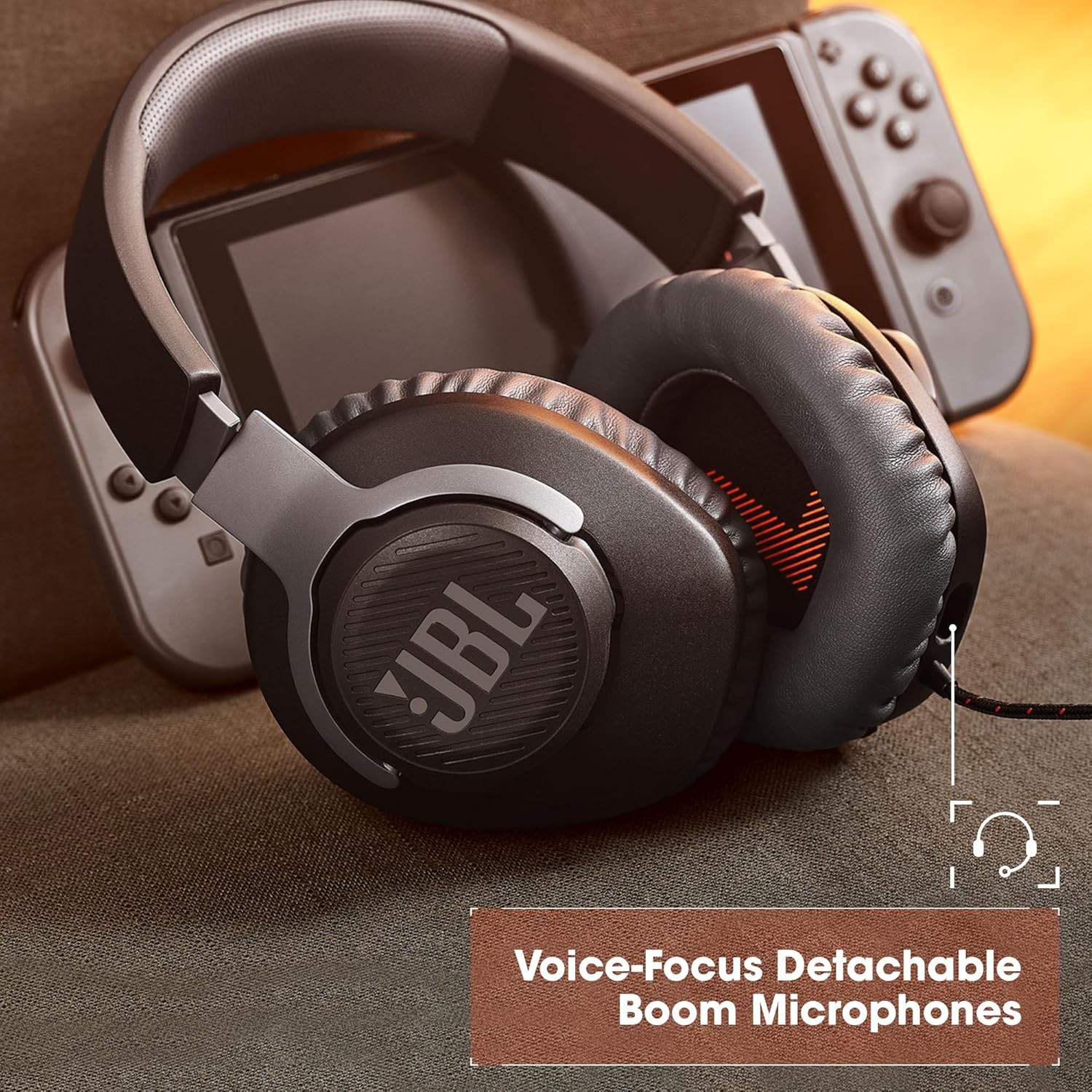Quantum 100 – Wired Over-Ear Gaming Headphones – Black, Large