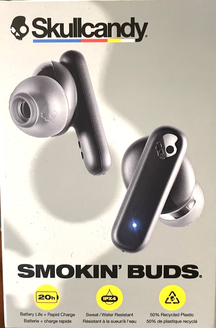 Skullcandy Smokin’ Buds Wireless In-Ear Earbuds – True Black New Sealed