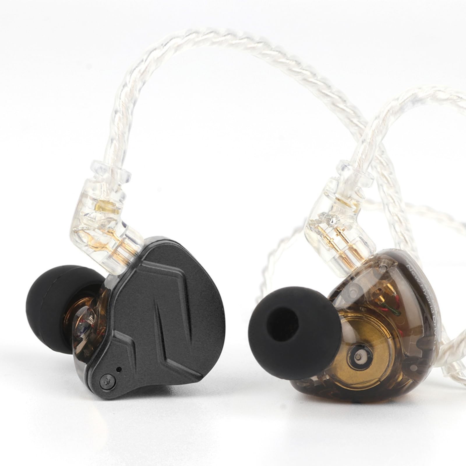 Dual Driver HiFi In-Ear Monitors, Hybrid Metal Earphones, Detachable Cable, Zinc