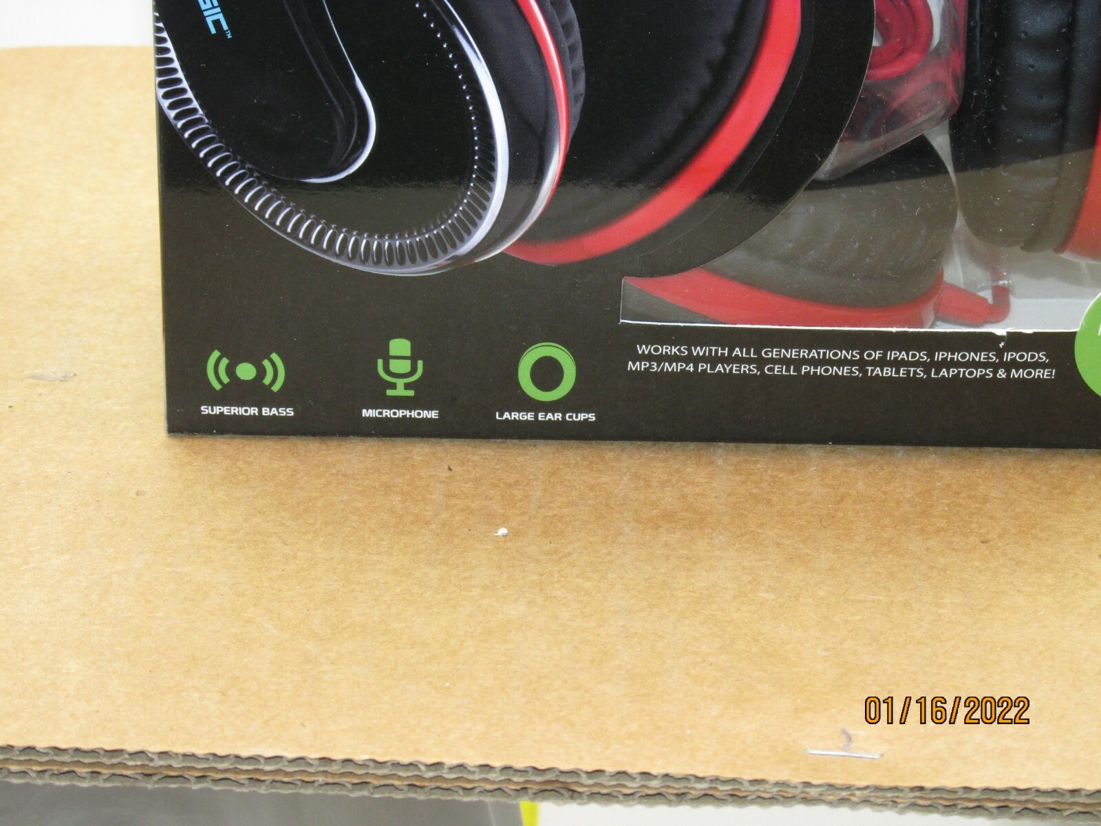 The listing is for:soundlogic superior bass headphone w/microphone #DJM-8/5894