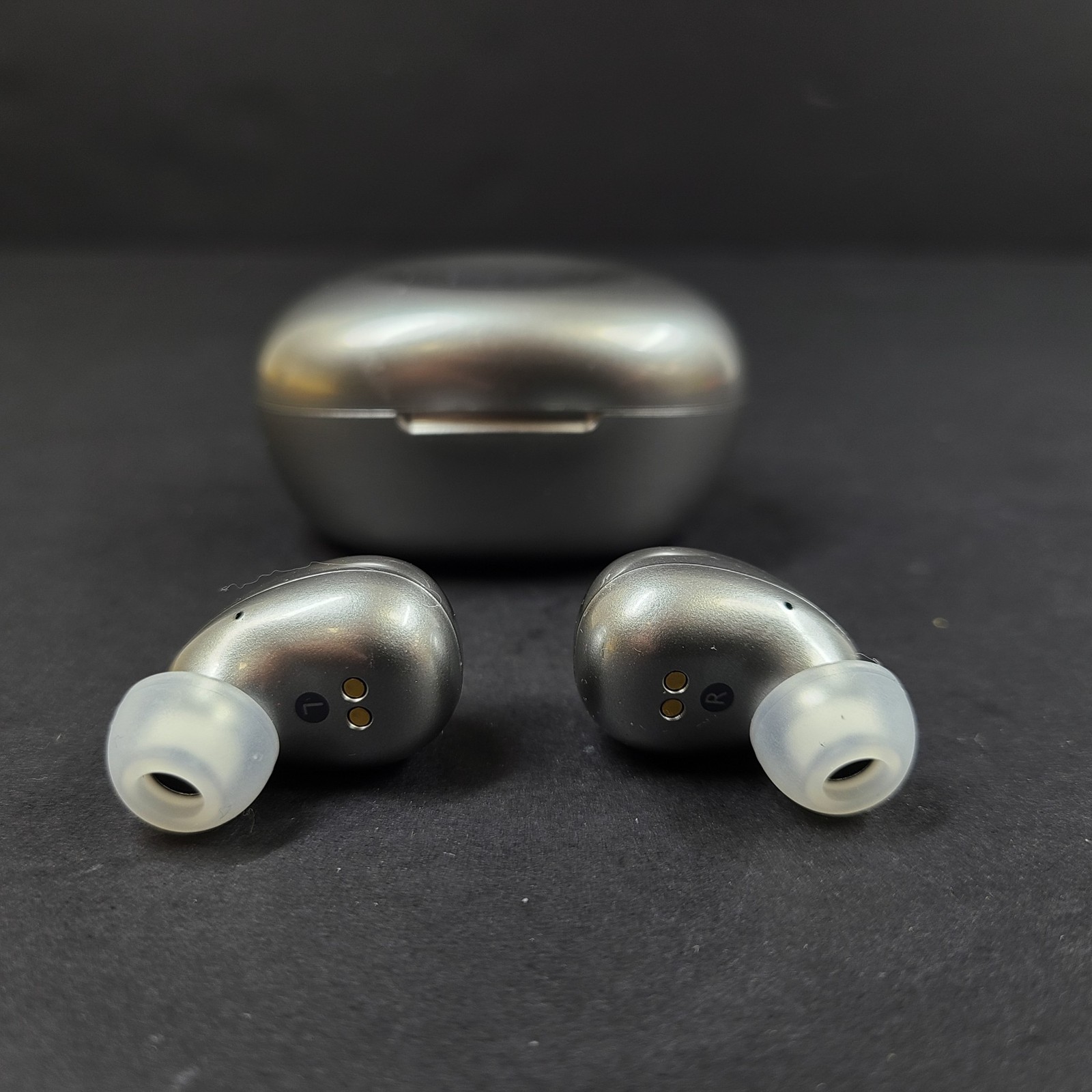 KEF Mu3 Noise Cancelling True Wireless Earphones Earbuds – Aluminium Silve