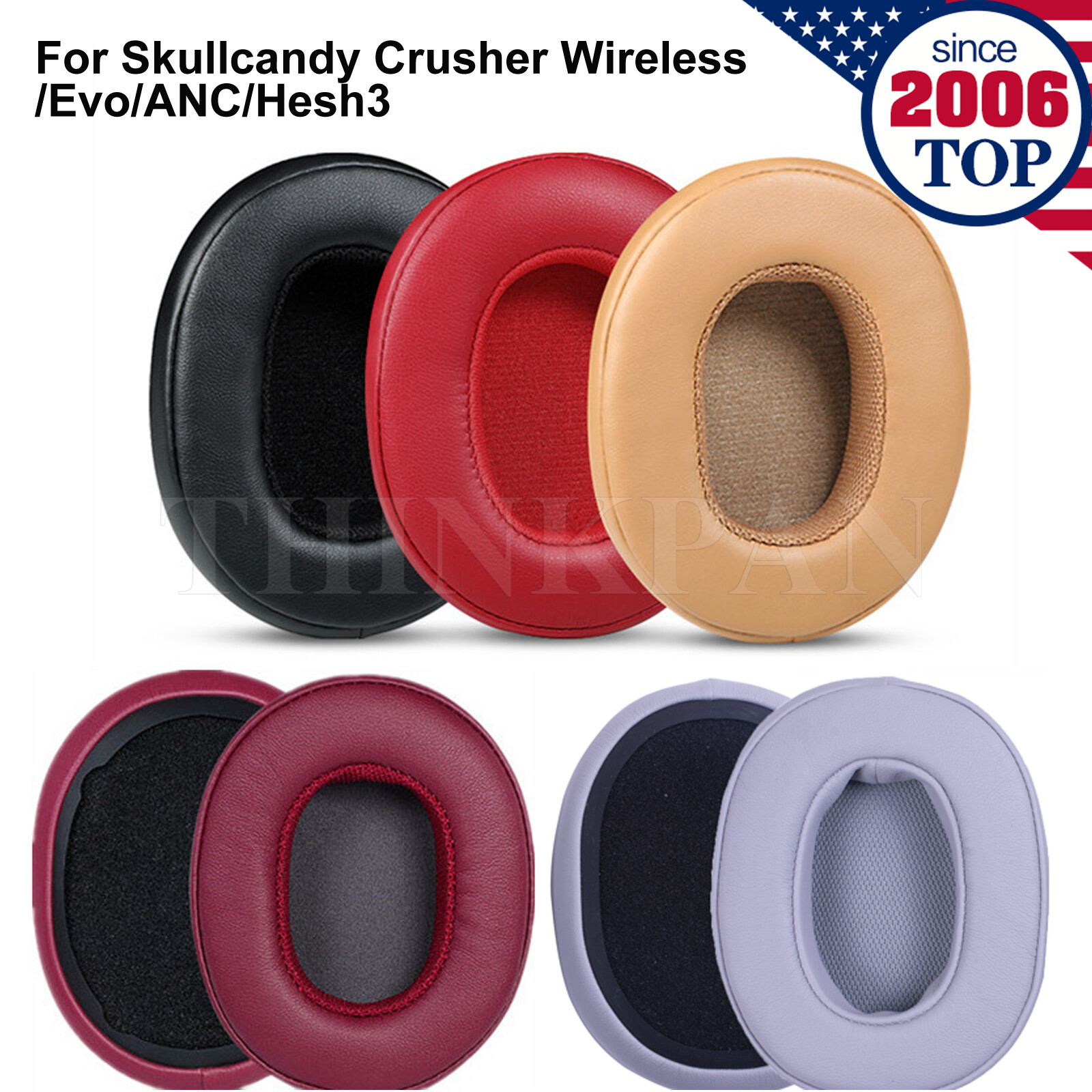 Ear Pads Cushions for Skullcandy Crusher Wireless/Evo/ANC/Hesh3 Headset Earpads