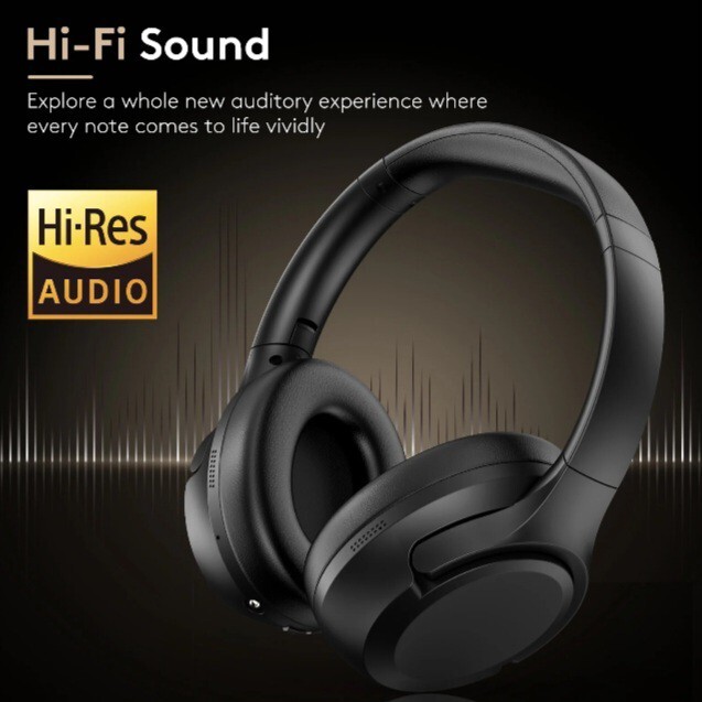 VILINICE Noise Cancelling Headphones, Wireless Bluetooth Headphones , Black, Q8