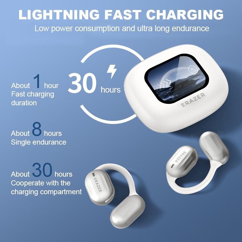 ERAZER XP2 Wireless Earbuds Bluetooth Headset AI Translator Headphone LED Screen