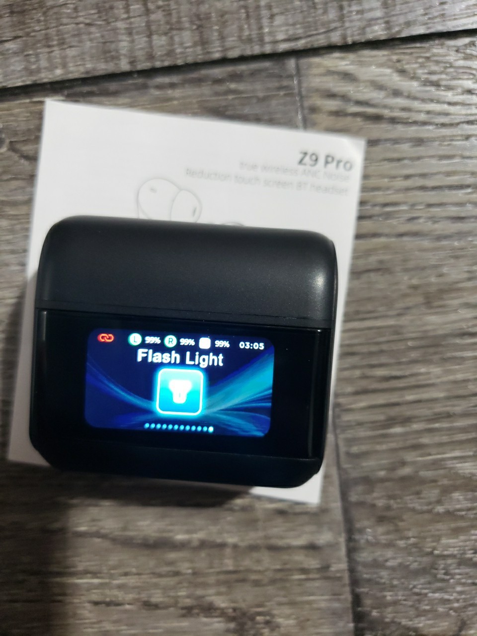 ZYHKON Z9 Pro Wireless Earbuds w/ Touch Screen, Transparency Mode, IPX7 Earphone