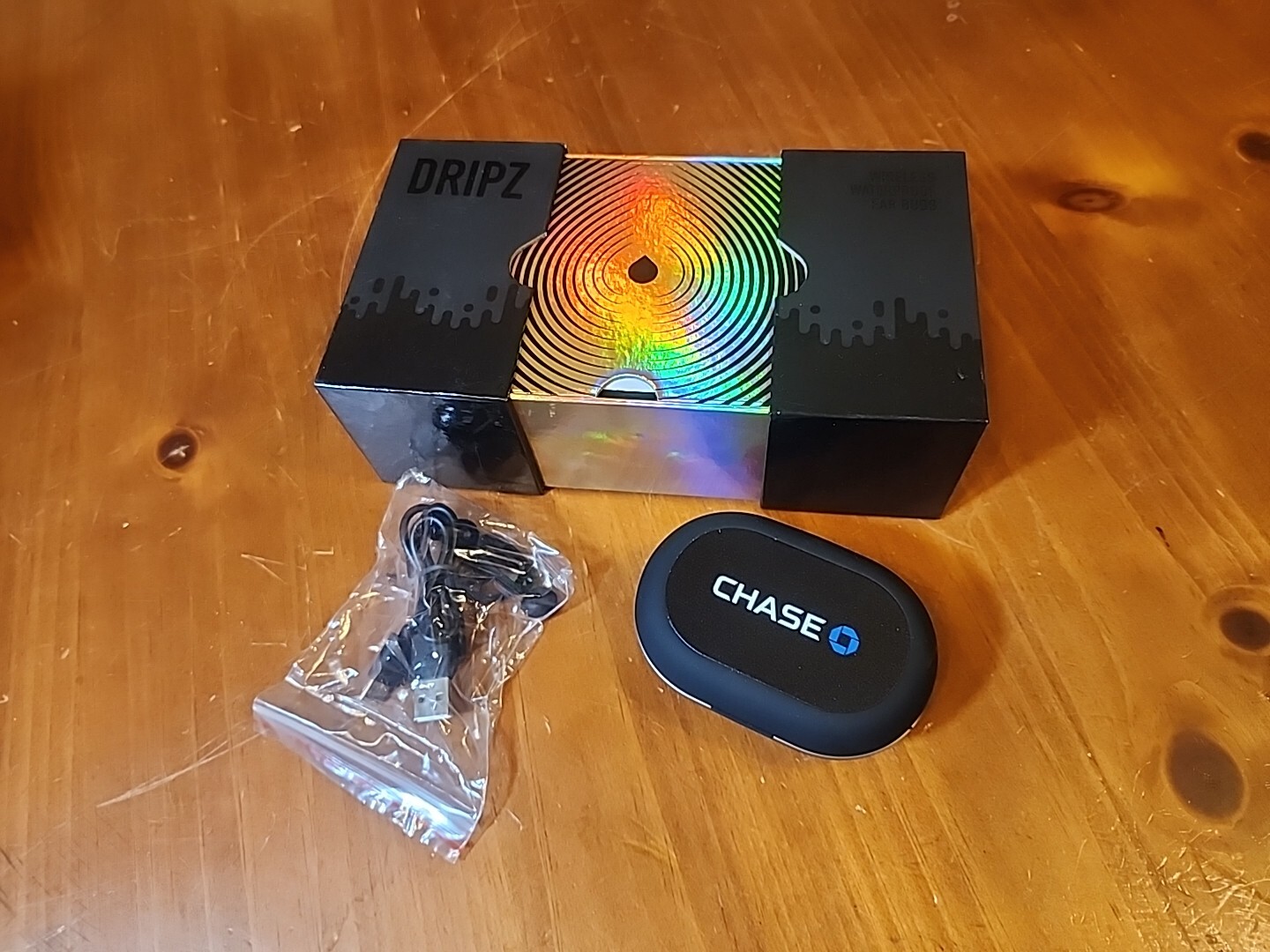 Dripz Wireless Waterproof Ear Buds, Color-Black Chase Promo Tested In Box