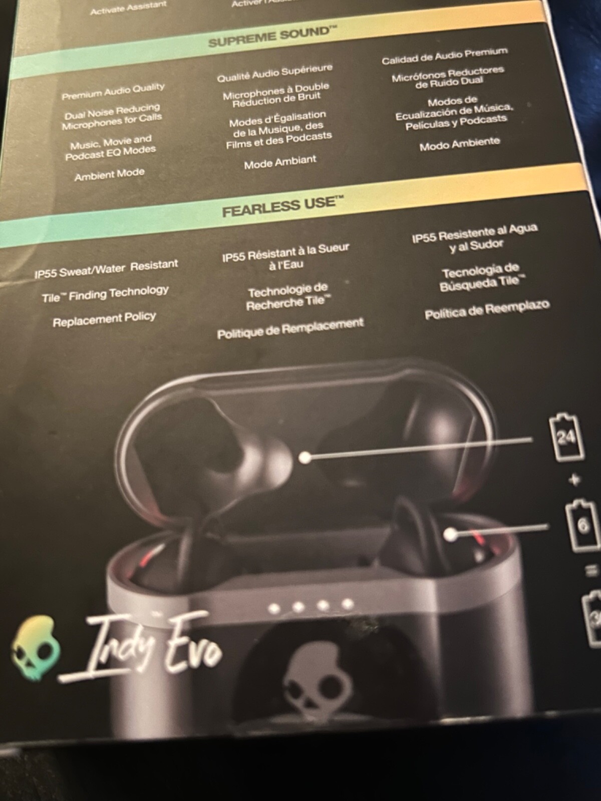 Skullcandy Wireless Earbuds-Indy Evo