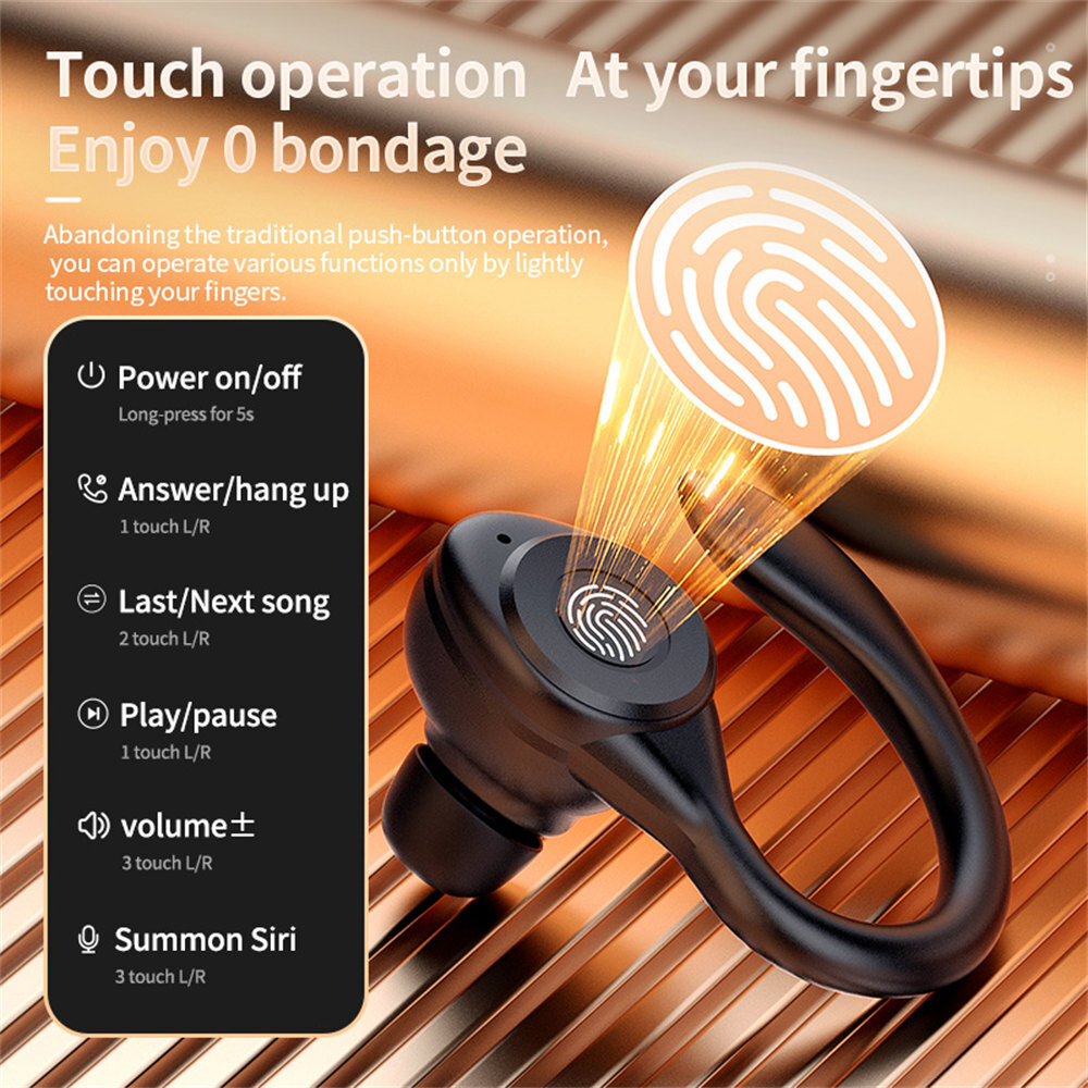 Wireless TWS Earphones Earbuds Bluetooth 5.3 Headset Stereo Headphones Ear Hook