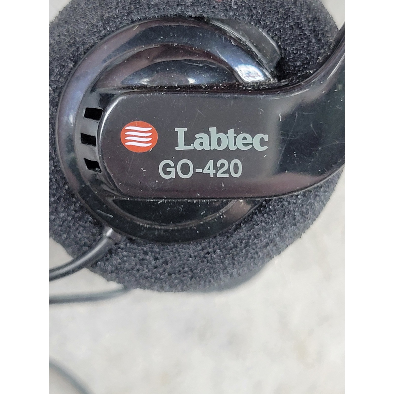 Labtec GO-420 Vintage Retro On-Ear Headphones Black Silver Wired 3.5mm GO420