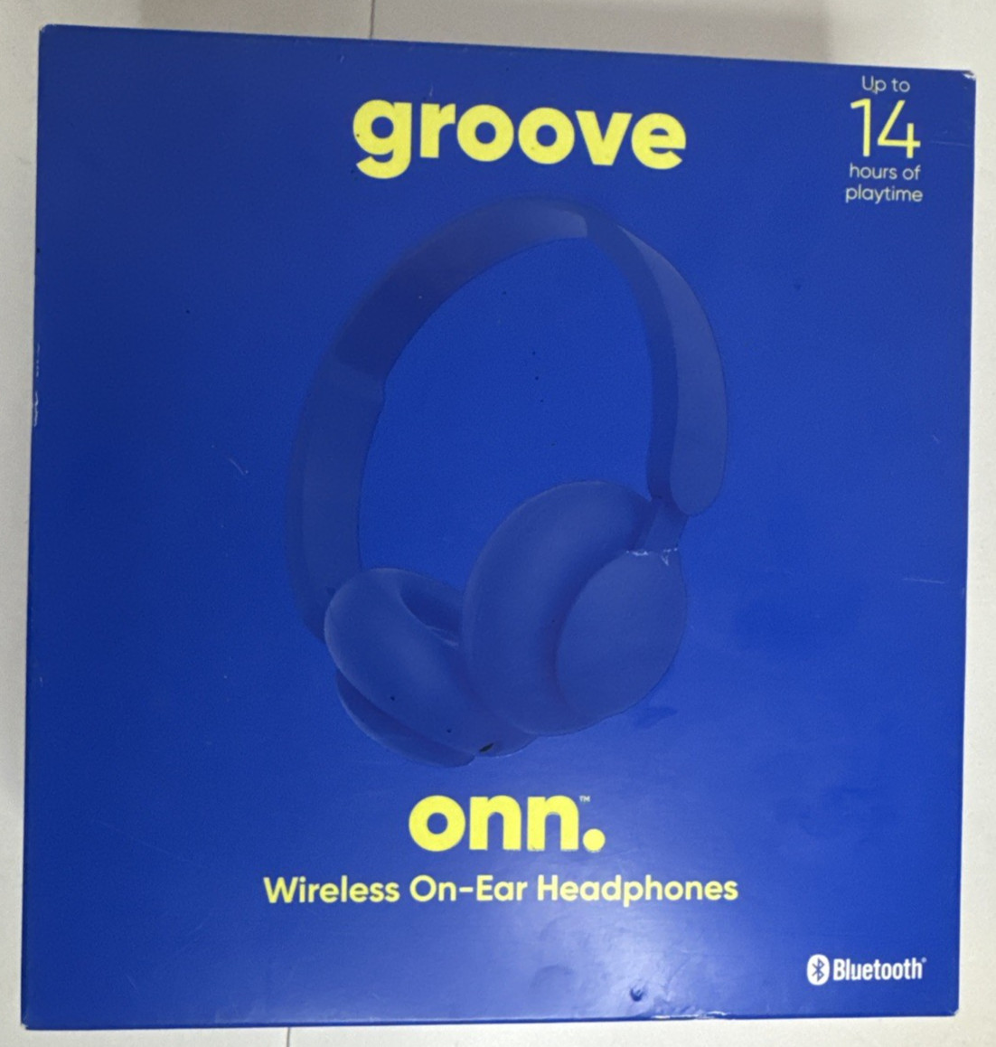 Groove Onn Wireless On-Ear Headphones Blue(NEW IN BOX) Sealed