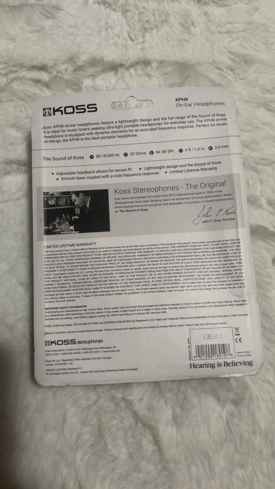 KOSS HEADPHONES NEW IN BOX ADJUSTABLE