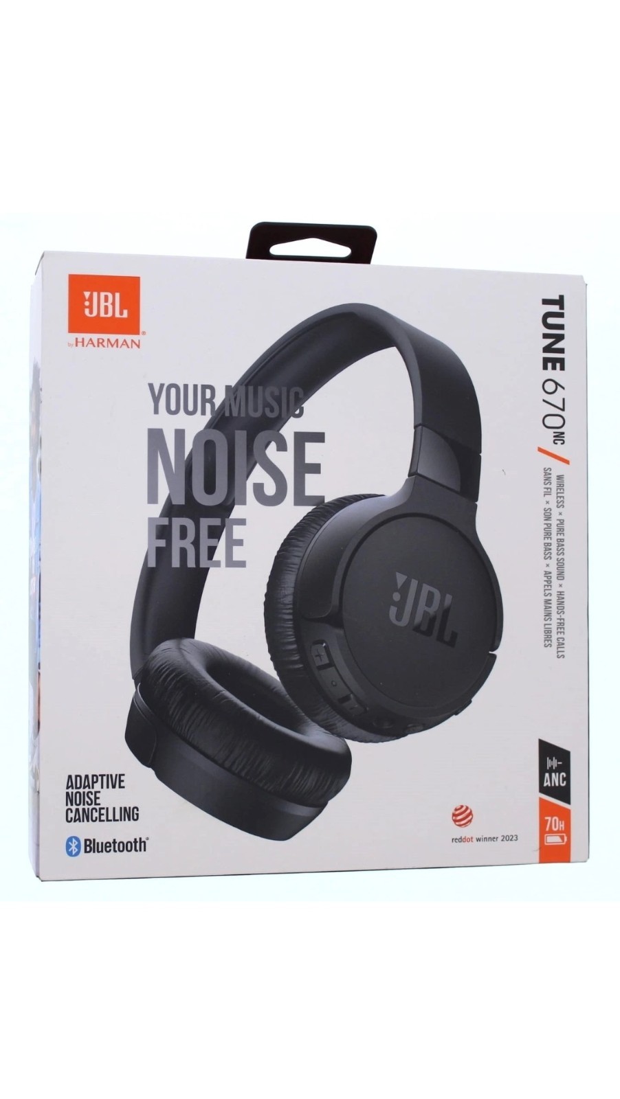 New JBL TUNE 670NC Noise Cancelling Bluetooth Headphones (FC3005023)
