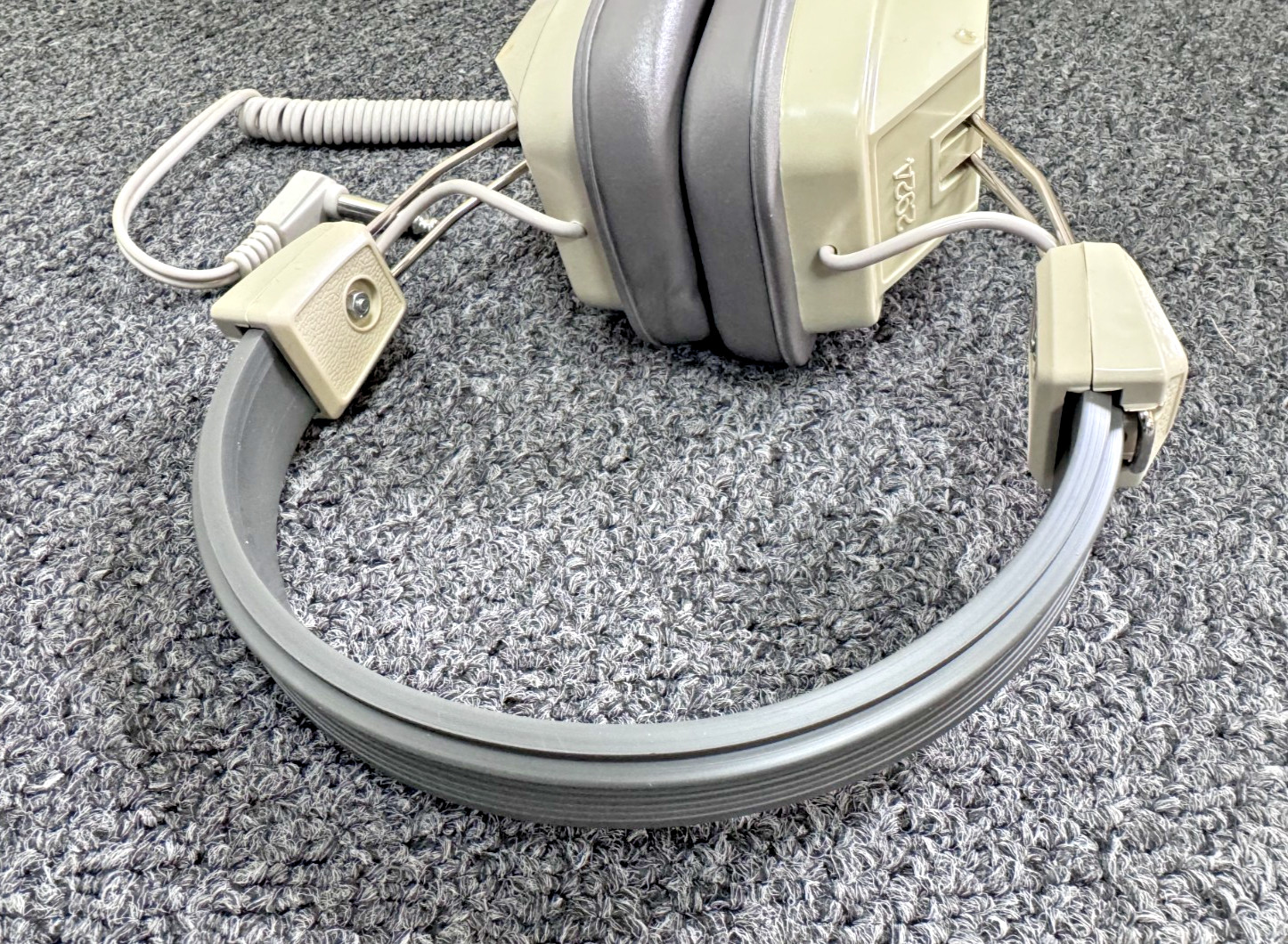 Set Of 3 Califone 2924 Headphones, 6ft Coiled Cord, UNTESTED
