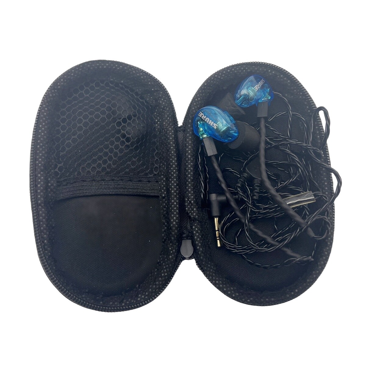 Shure SE215K Professional In Ear Monitoring Wired Headphones Blue Earbuds