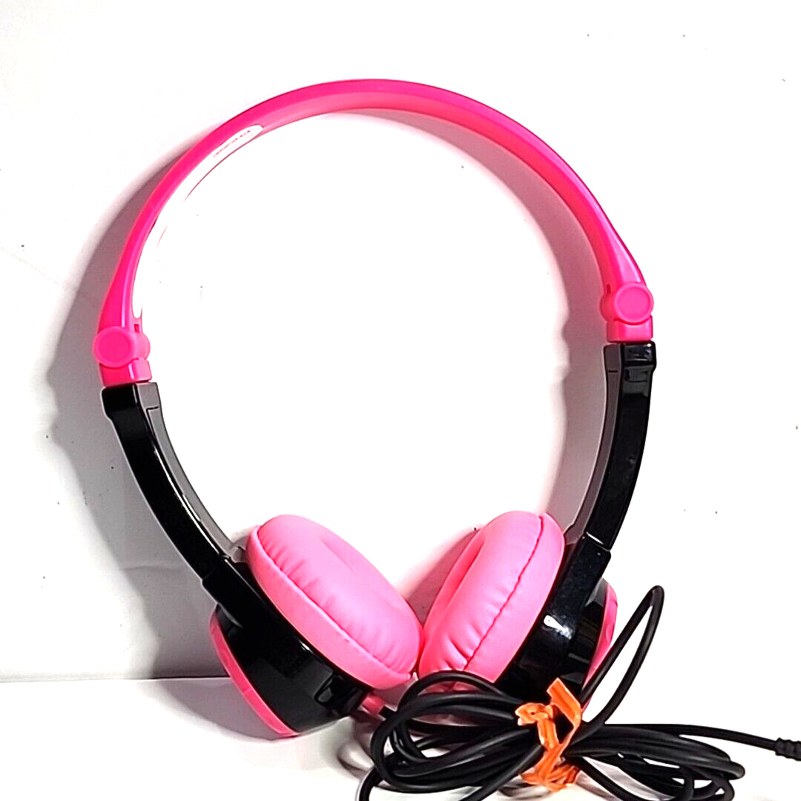 JLAB JBuddies Kids Pink Wired Foldable Headphones | Safe Volume Limit